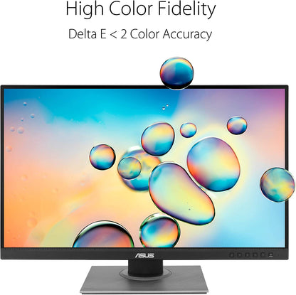 ASUS ProArt Display PA278QV 27” WQHD (2560 x 1440) Monitor, 100% sRGB/Rec. 709 ?E &lt; 2, IPS, DisplayPort HDMI DVI-D Mini DP, Calman Verified, Eye Care, Anti-glare, Tilt Pivot Swivel Height Adjustable