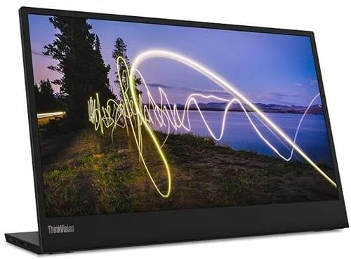Lenovo ThinkVision M15 16 Class Full HD LED Monitor - 16:9 - Raven Black - 15.6 Viewable - in-Plane Switching (IPS) Technology - WLED Backlight - 1920 x 1080-16.7 Million Colors - 250 Nit - 6 ms