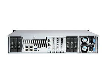 QNAP TS-h1886XU-RP-R2-D1622-32G-US 18 Bay rackmount NAS with Intel® Xeon® Processor, 32GB DDR4 ECC RAM, 10GbE-Ready and ZFS Storage for virtualization and Data-Intensive Enterprise Applications