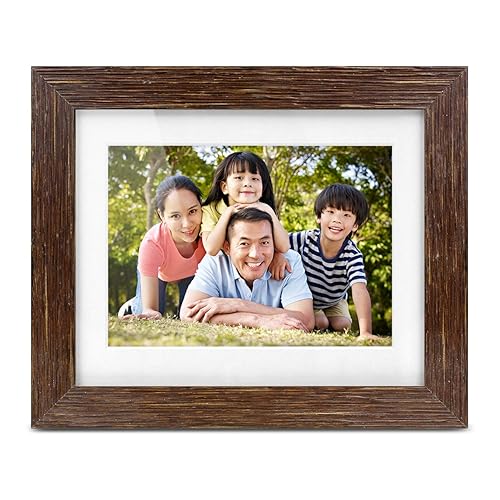 Aluratek 7" Distressed Wood Digital Photo Frame with Auto Slideshow Feature, 1024 x 600, 16:9 (ADPFD07F) 7 Inch