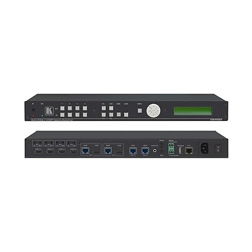 KRAMER ELECTRONICS 20-00044010 4x4 HDMI HDBaseT Matrix Switcher Video Converter
