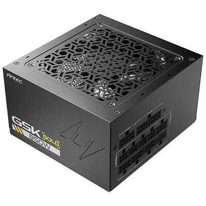 ANTEC GSK850 ATX3.1, 850W Full Modular PSU, 80 Plus Gold Certified, PCIE 5.1 Support, PhaseWave Design, Japanese Caps, Zero RPM Manager, 120mm Silent Fan, GSK850W Gold (ATX 3.1)