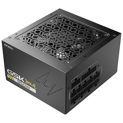 ANTEC GSK850 ATX3.1, 850W Full Modular PSU, 80 Plus Gold Certified, PCIE 5.1 Support, PhaseWave Design, Japanese Caps, Zero RPM Manager, 120mm Silent Fan, GSK850W Gold (ATX 3.1)