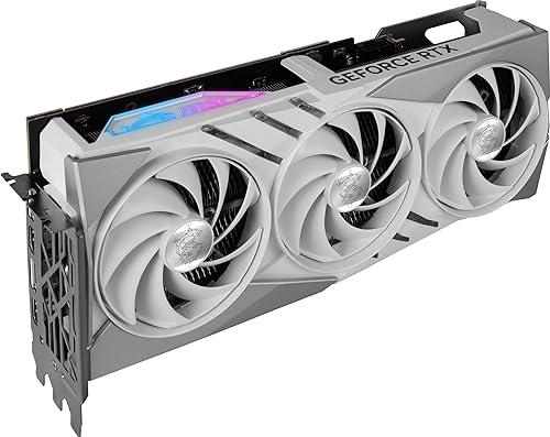 MSI Gaming GeForce RTX 4080 16GB GDRR6X 384-Bit HDMI/DP Nvlink Tri-Frozr 3 Ada Lovelace Architecture Graphics Card (RTX 4080 16GB Gaming X Slim White)