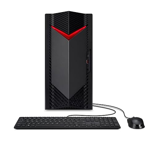 Acer N50-656-UR12 Windows 11 Intel Core i5-14400F 16GB Memory 1TB HDD Wireless Card WI-FI+ BT Graphics RTX 3050 6GB 500W Power Supply USB Wired USB Keyboard/Mouse