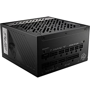 Msi MPG A850G PCIE 5 &amp; ATX 3.0 Gaming Power Supply - Full Modular - 80 Plus Gold Certified 850W - 100% Japanese 105°C Capacitors - Compact Size - ATX PSU
