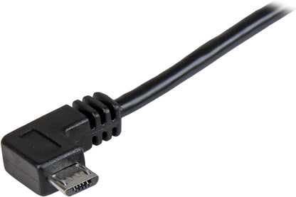StarTech.com Right Angle Micro USB Cable – 1 ft / 0.5m – 90 degree – USB Cord – USB Charger Cable – USB to Micro USB Cable (USBAUB50CMRA) 1.5ft / 45cm Right Angled Connector
