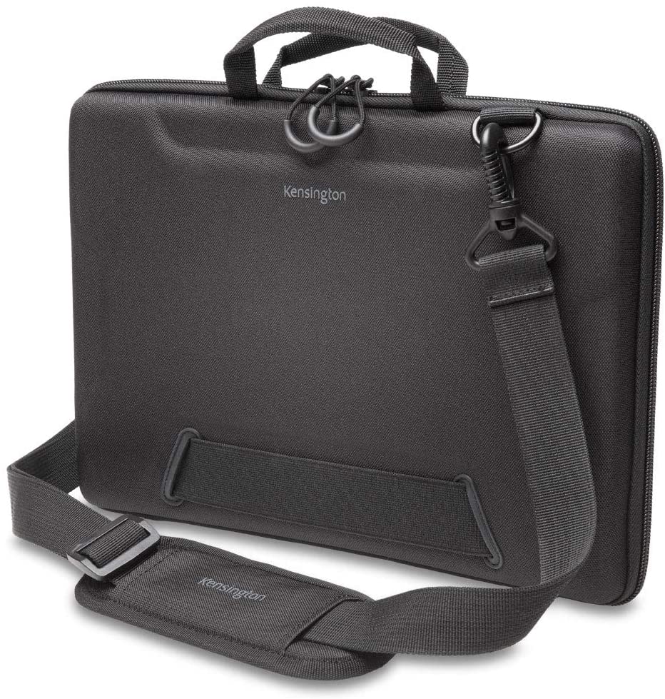 Kensington LS520 Stay-On Case for 11.6" Chromebooks &amp; Laptops (K60854WW), Grey W/Shoulder Strap