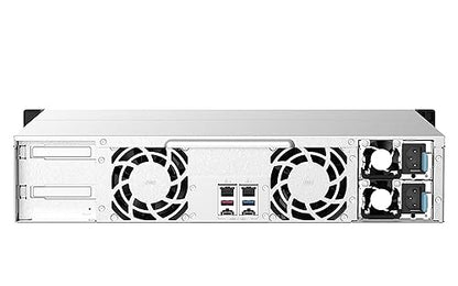 QNAP TS-1273AU-RP-8G-US 12 Bay High-Performance Rackmount NAS with 2 x 2.5GbE Ports, Redundant PSU