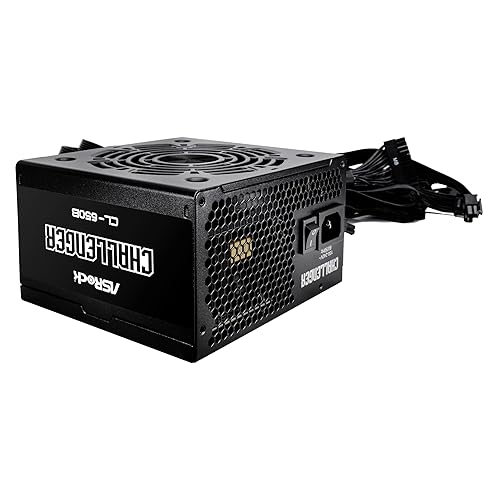 ASRock Chanllenger Power Supply 650W ATX 2.52 120mm Golf Blade Fan 5 Years Warranty Taiwanese Capacitor CL-650B 80 Plus Bronze Certified Non-Modular Bronze Chanllenger 650W