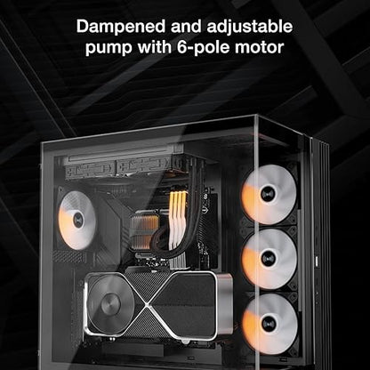 be quiet! Silent Loop 3 240mm CPU AIO Liquid Cooler | 3 Silent Wings 4 120mm PWM High-Speed Fans | Quiet Performance | 6-Pole Motor | Discreet ARGB Lighting | Refillable | Black | BW024