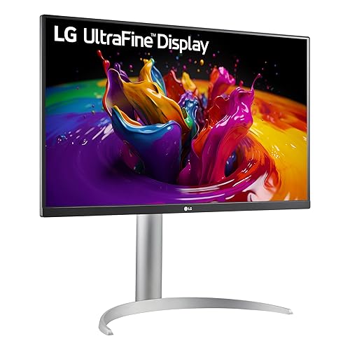 LG Ultrafine 27UP850K, 27 inch UHD 4K (3840x2160) Monitor, IPS Display, USB-C, Tilt/Height/Pivot Adjustment, VESA Display HDR 400, White 27" External Speakers USB Type-C DisplayHDR™ 400