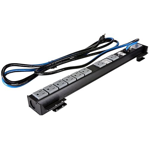 Middle Atlantic Products Pd 8-outlets Power Strip - Nema 5-15p Plug - Receptacle: 8 X Nema 5-15r
