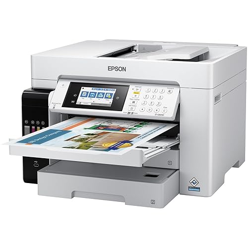 Epson Workforce St-c8090 Inkjet Multifunction Printer-color-copier/fax/scanner-4800x1200 Dpi Print-automatic Duplex Print-66000 Pages-550 Sheets Input-color Flatbed Scanner-1200 Dpi