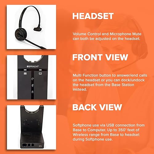 Spracht Zum Maestro Combo Dect Monaural Headset