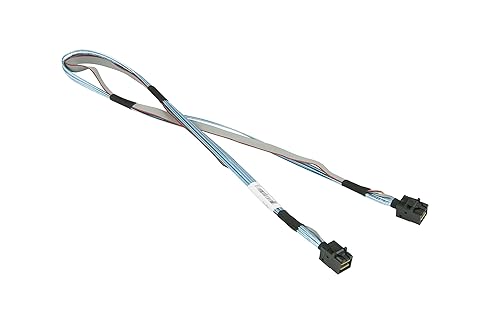 Supermicro Internal MiniSAS HD to MiniSAS HD 60cm Cable - 1.97 ft Mini-SAS HD Data Transfer Cable for Storage Device, Server, Add-on Card - First End: 1 x SFF-8643 Mini-SAS HD - Second End: 1 x SFF-8643 Mini-SAS HD - 30 AWG
