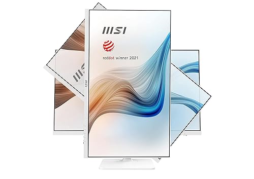 MSI Full FHD Anti-Glare 5ms 1920 x 1080 IPS 75Hz Refresh Rate FHD Ready USB/DP/HDMI Smart Headset Hanger FreeSync 27” Monitor (Modern MD271PW)