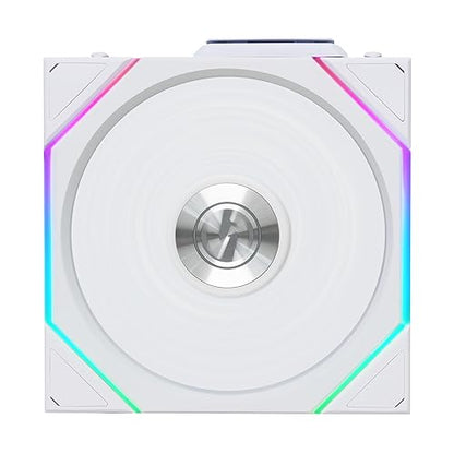 Lian Li UNI Fan TL 120 Wireless - Single Pack - Controller Not Included - 2.4 GHz Wireless Control - Infinity Mirror Design - Controller Required - White (12TL1W1W)
