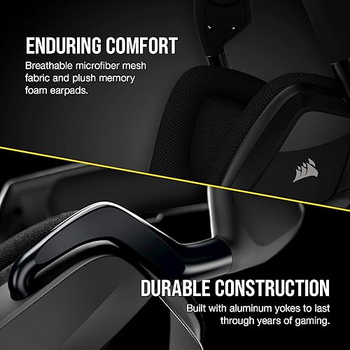 Corsair Void Elite Surround Premium Gaming Headset with 7.1 Surround Sound, Carbon