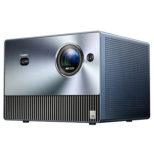 Hisense C1 4K UHD Triple Color RGB Laser Portable Mini Projector, up to 300", 110% BT.2020 Color Gamut, 0.47" DMD DLP, 20w JBL Sound, Netflix, Auto Keystone Correction, MEMC Smart Mini Projector