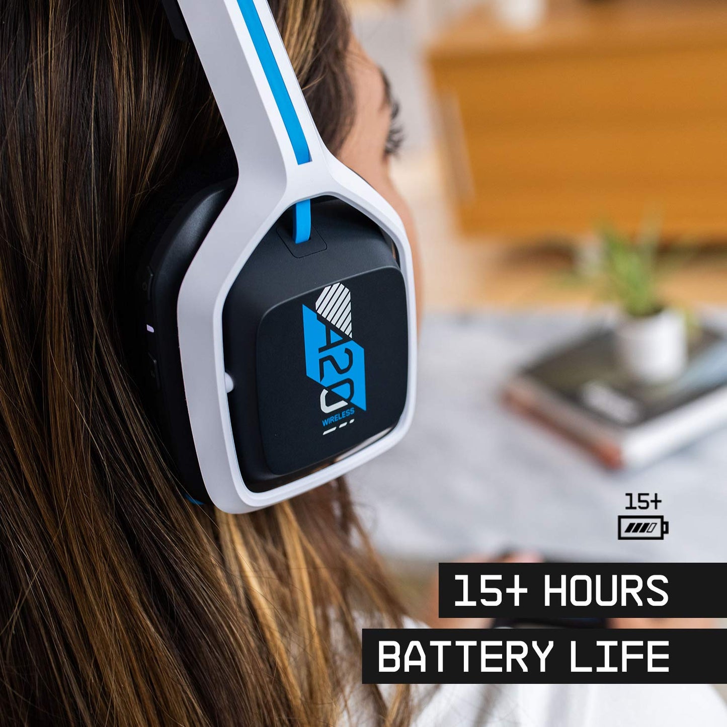 ASTRO Gaming A20 Wireless Headset Gen 2 for PlayStation 5, PlayStation 4, PC &amp; Mac - White/Blue PS5, PS4, PC/Mac Headset Only