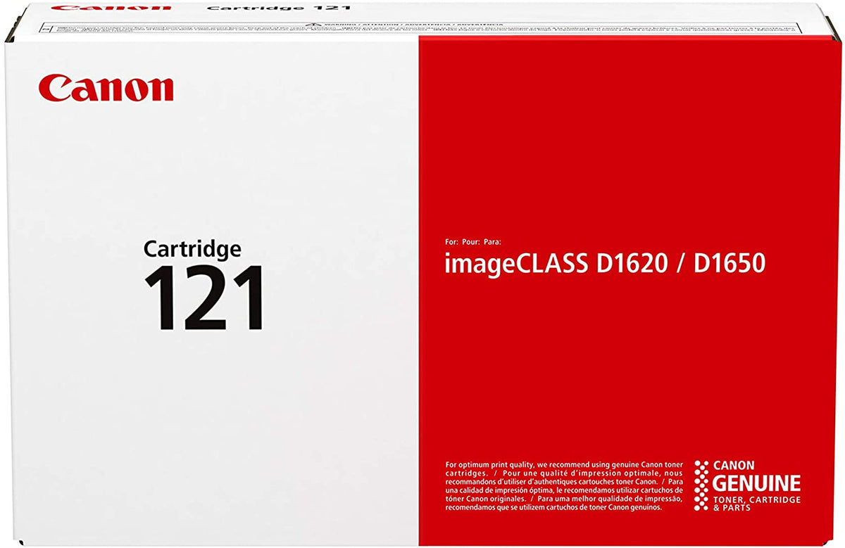 Canon Genuine Toner Cartridge 121 Black (3252C001), 1-Pack, for Canon imageCLASS D1650, D1620 Laser Printer