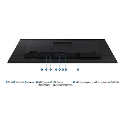 SAMSUNG G40D Series 24-Inch FHD 1080p Computer Monitor, 100Hz, IPS Panel, HDMI, USB Hub,Display Port, Height Adjustable Stand (LS24D402GANXGO),Black