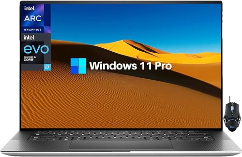Dell XPS 15 9530 15.6" FHD+ Business Laptop, 13th Gen Intel Core i7-13700H(Beat i9-12900H), Win11 Pro, 16GB DDR5 RAM, 512GB SSD, Intel Arc A370M, WiFi 6, Backlit Keyboard+Cefesfy Mouse 16GB RAM | 512GB SSD
