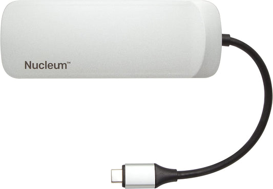 Kingston Nucleum USB C Hub, 7-In-1 Type-C-Adapter Hub Connect USB 3.0, 4K HDMI, SD and MicroSD-Card, USB Type-C Charging for MacBook, Chromebook, and Other USB Type-C devices