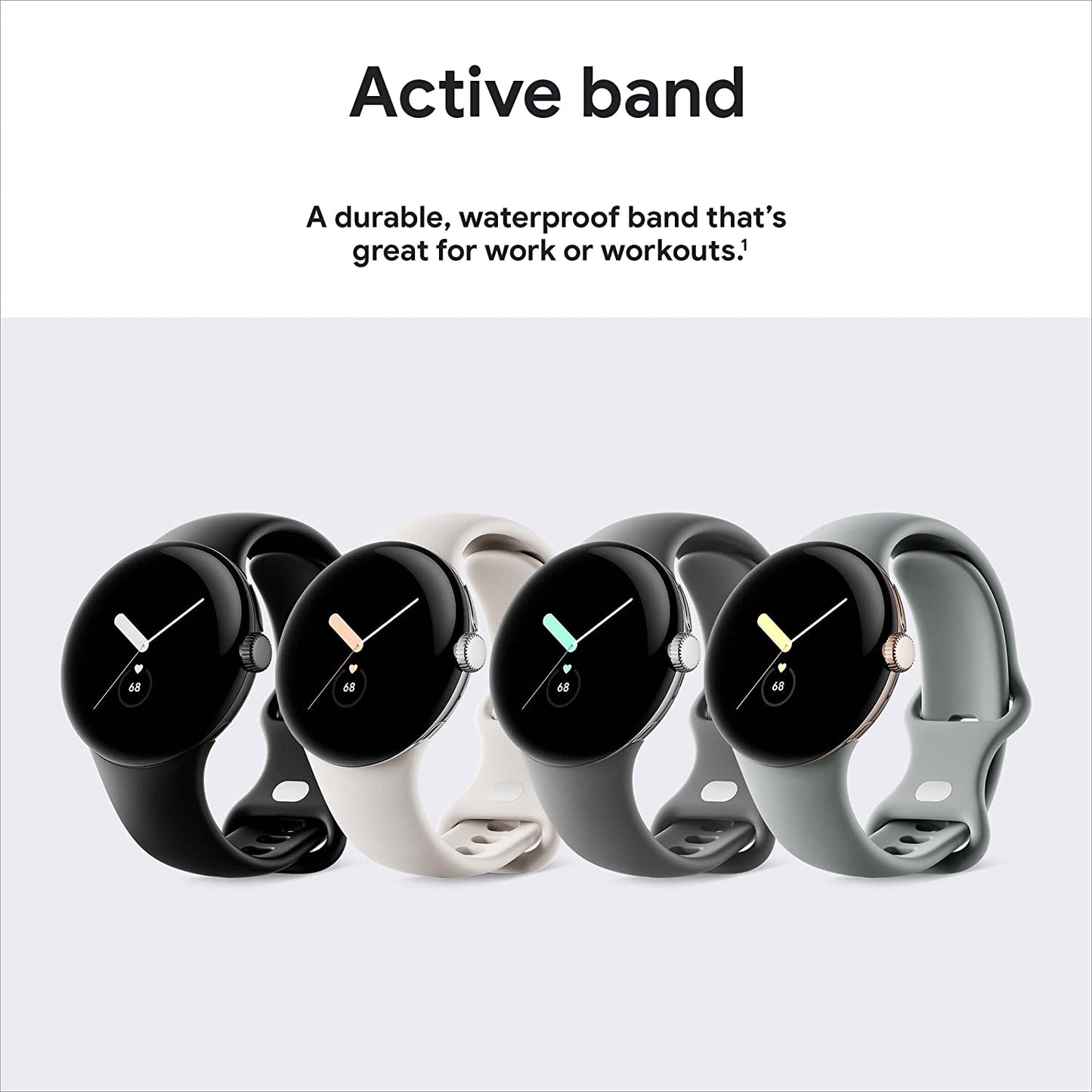 Google Pixel Watch Active Band, Haze (GA04103-WW) Active One Size Haze