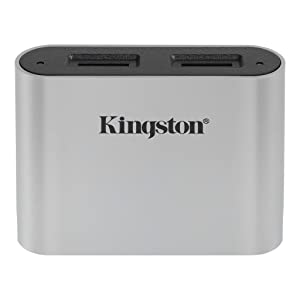 Kingston MobileLite Plus microSD Reader USB 3.2 Gen 1 Workflow Dual-Slot microSDHC/SDXC UHS-II WFS-SDC Reader WFS-SDC