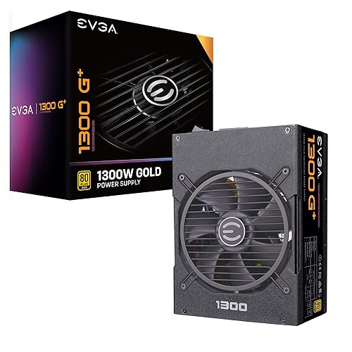 EVGA SuperNOVA 1300 G+ 1300W Power Supply - Internal - 120 V AC, 230 V AC Input - 3.3 V DC, 5 V DC, 12 V DC Output - 1300 W - 1 +12V Rails - 1 Fan(s) - 92% Efficiency
