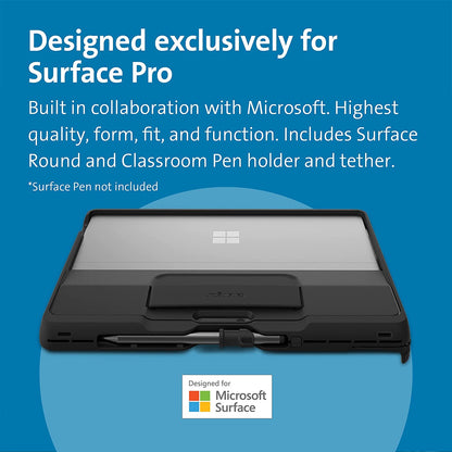 Kensington Surface Pro 8 Rugged Case - Blackbelt Rugged Case with Shoulder Strap - Black (K97580WW) Surface Pro 8 Black