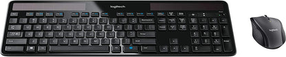 Logitech MK750 Wireless Solar Keyboard and Wireless Marathon Mouse Combo for PC