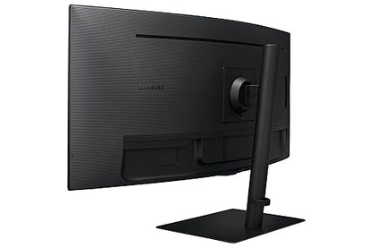 SAMSUNG 34 inch Ultra WQHD Black Curved High Resolution Monitor, 5ms, 100Hz, HDR10, USB Type C - (LS34A650UBNXGO) [Canada Version](2025)