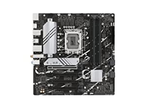 ASUS Prime B760M-A AX LGA 1700(Intel® 12th&amp;13th Gen) microATX Motherboard (PCIe® 4.0, 2xM.2 Slots, DDR5,Realtek 2.5 Gb LAN,WiFi 6, DP,Rear USB 3.2 Gen 2, Front USB 3.2 Gen 1 Type-C®)