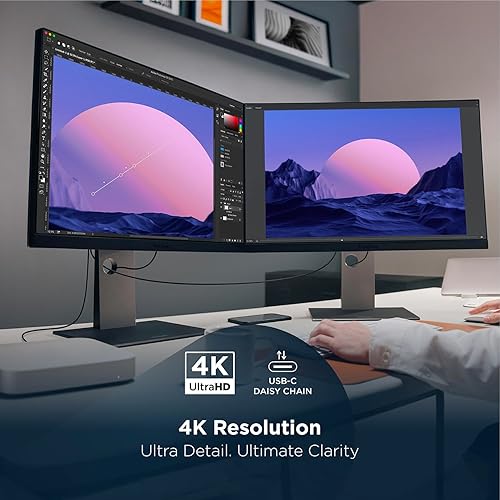 ViewSonic VP2488-4K 24 Inch 4K Mac-Compatible Monitor with 100W Thunderbolt 4, USB C, and DCI-P3 Color Gamut