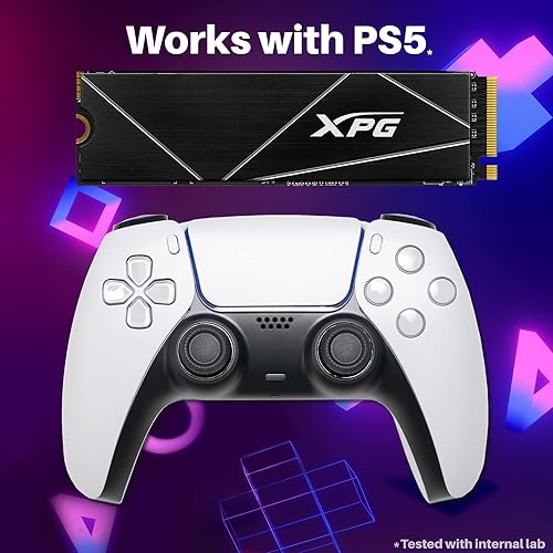 XPG 4TB GAMMIX S70 Blade PCIe Gen4 M.2 2280 Internal Gaming SSD Up to 7,400 MB/s - Works with Playstation 5/ PS5 (AGAMMIXS70B-4T-CS) 4TB 7400/6800MB/s [S70 Blade]