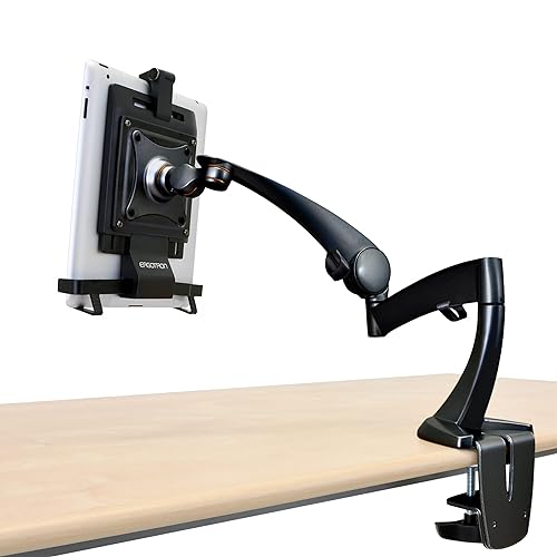 Ergotron – Neo-Flex Single Tablet Arm, VESA Desk Mount – for Tablets Up to 10 Inches, 0 to 2.5 lbs – Black