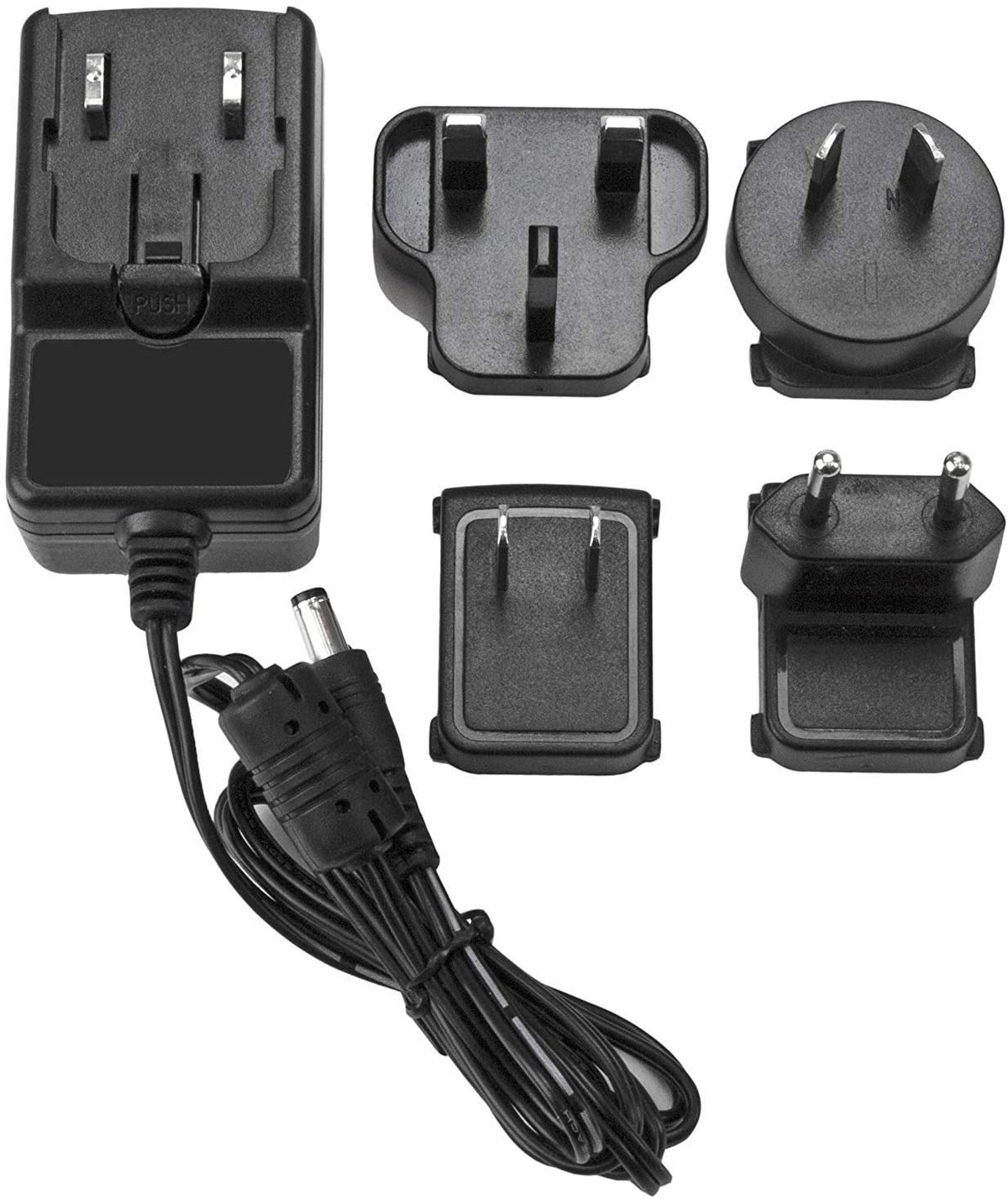 StarTech.com DC Power Adapter - 12V, 2A - Universal Replacement Power Adapter (NA, EU, UK, AU) (SVA12M2NEUA) 12V, 2A M-type Barrel Connector