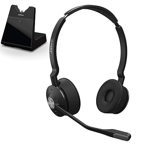 Jabra Engage 75 Wireless Headset, Stereo – Telephone Headset with Industry-Leading Wireless Performance, Advanced Noise-Cancelling Microphone, Call Center Headset with All Day Battery Life Engage 75 Stereo