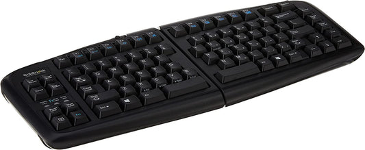 Goldtouch GTN-0099 V2 Adjustable Ergonomic Keyboard -- PC Only (USB &amp; PS2) Black