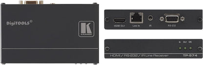 Kramer Electronics TP-574 HDMI HDCP 2.2 Receiver with RS–232 and IR Over PoC Long–Reach DGKat
