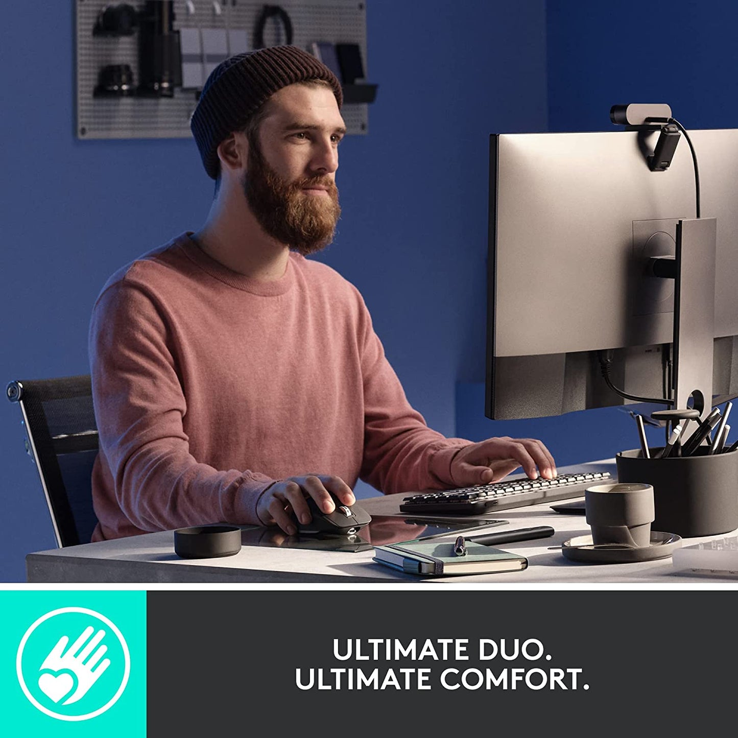 Logitech MX Mechanical Full-Size Illuminated Wireless Keyboard, Clicky, and MX Master 3S Performance Wireless Bluetooth Mouse Bundle, macOS, Windows, Linux, iOS, Android Full Size Keyboard + Mouse Clicky (satisfying click)