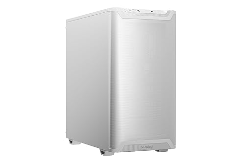 be quiet! Pure Base 501 White PC case | 2 Preinstalled Quiet Fans | Mid Case | USB 3.2 Gen | Quiet PC Case
