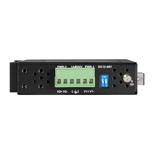 Black Box Fiber Media Converter - GigE - 10Base-T, 1000Base-TX, 100Base-TX, 1000Base-X - RJ-45 / SC Single-Mode - up to 6.2 Miles - 1310 nm - TAA Compliant