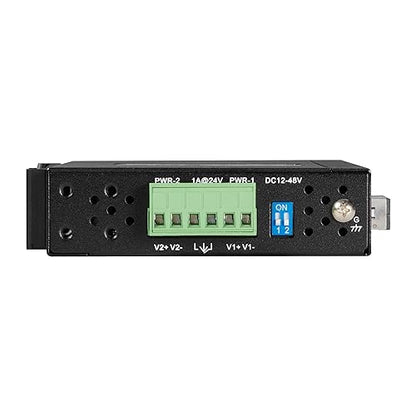 Black Box Fiber Media Converter - GigE - 10Base-T, 1000Base-TX, 100Base-TX, 1000Base-X - RJ-45 / SC Single-Mode - up to 6.2 Miles - 1310 nm - TAA Compliant