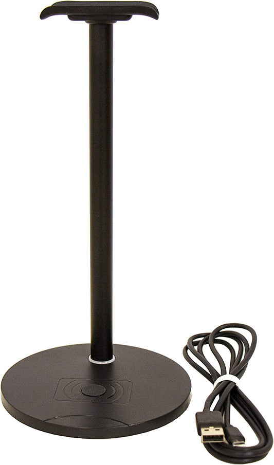 Spracht HSS-2020 Wireless Charging and Headset Stand/Holder for Desktop