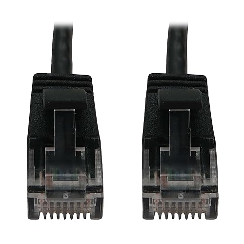 Tripp Lite Cat6a 10G Ethernet Cable, Snagless Molded Slim UTP Network Patch Cable (RJ45 M/M), Black, 7 Feet / 2.1 Meters, Manufacturer's Warranty (N261-S07-BK)