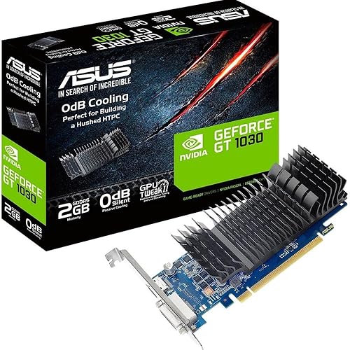 ASUS GeForce GT 1030 2GB GDDR5 HDMI DVI Graphics Card (GT1030-2G-CSM) GT 1030 2GB Low Profile Graphic Card
